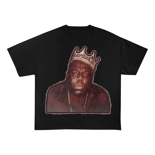 BIGGIE SMALLS KING OF NY HEAVYWEIGHT PATCH TEE-5136