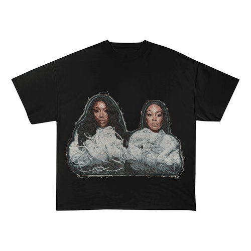 BRANDY & NORWOOD SISTERS HEAVYWEIGHT PATCH TEE-5137
