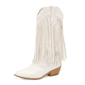 Women's Sterling Fringe Tall Western Boots-60024