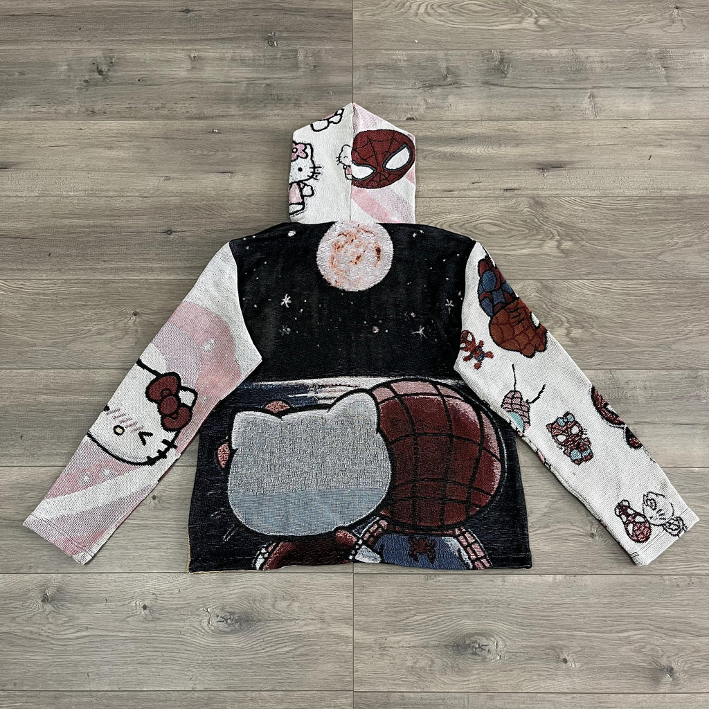 KITTY&SPIDER TAPESTRY HOODIE