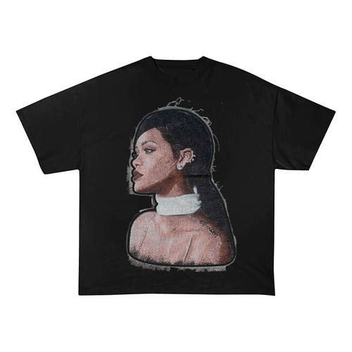 BAD GIRL RIRI HEAVYWEIGHT PATCH TEE-5131