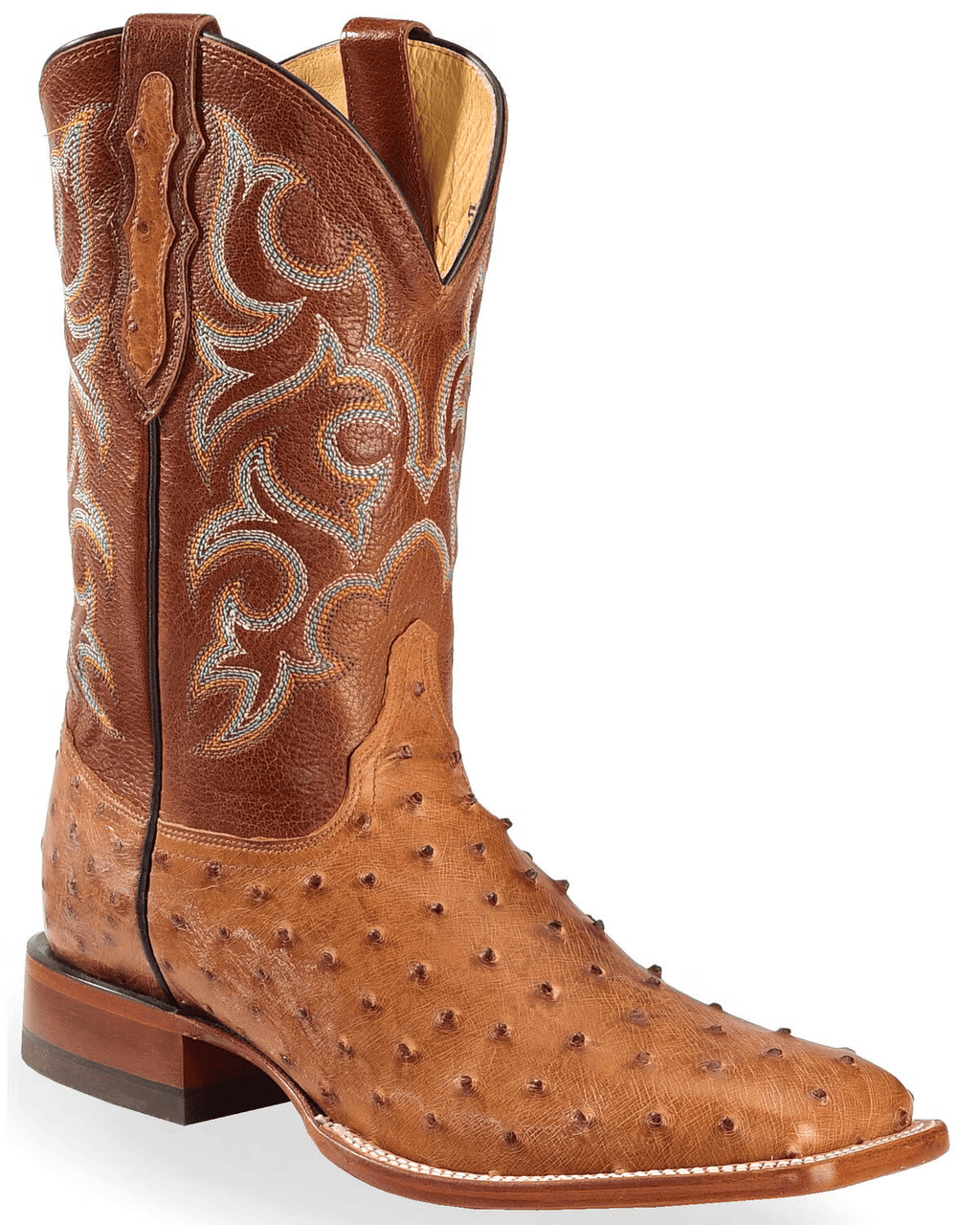 Men's Full Quill Ostrich Western Boots-6004