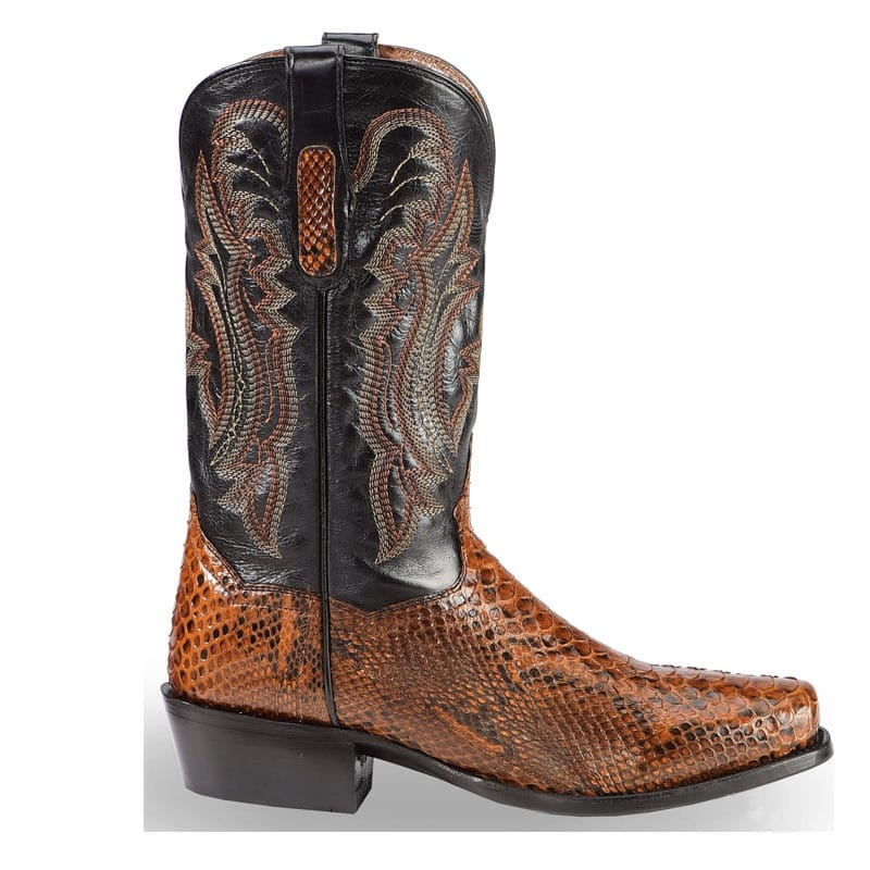 Men's Nile Crocodile Print Western Boots-6003