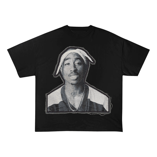 2PAC TUPAC SHAKUR BANDANA HEAVYWEIGHT PATCH TEE-51321