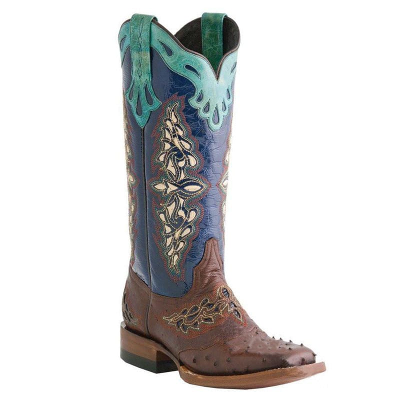 Women’s Floral Embroidered Western Cowboy Boots-6006