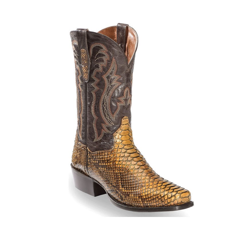 Men's Nile Crocodile Print Western Boots-6003