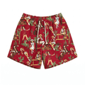 RED COWGIRL TAPESTRY SHORTS