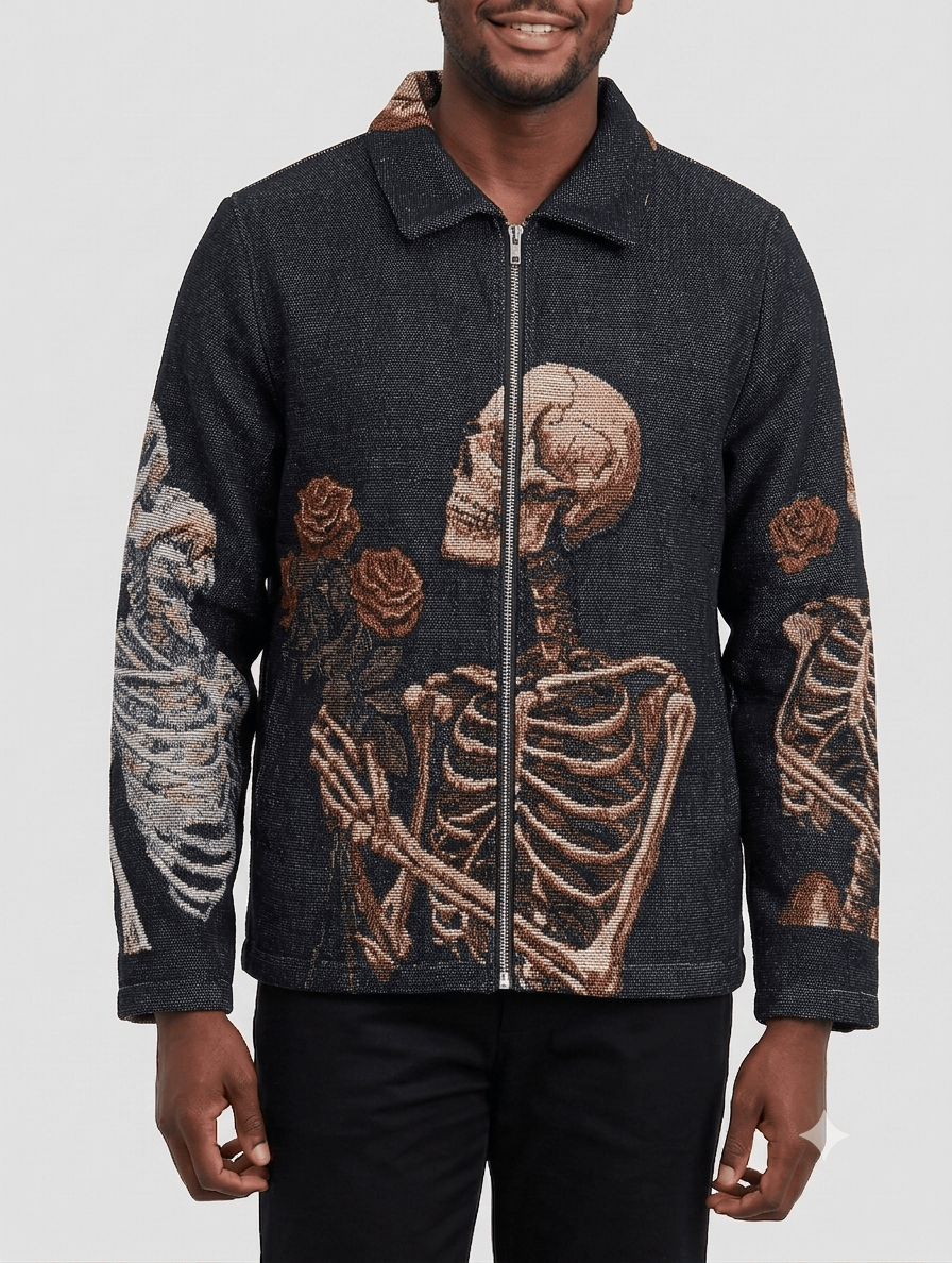ROSE SKULL TAPESTRY JACKET