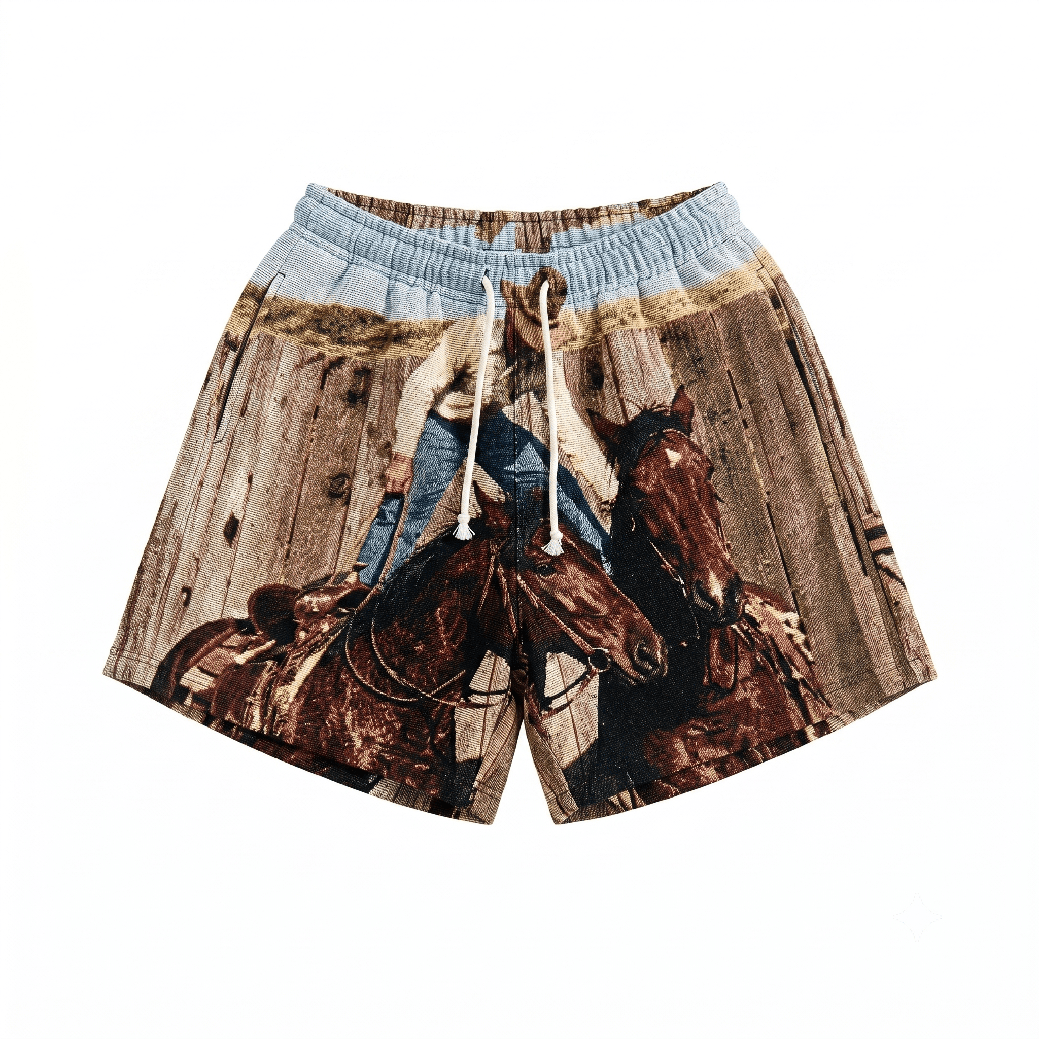COWBOY TAPESTRY SHORTS