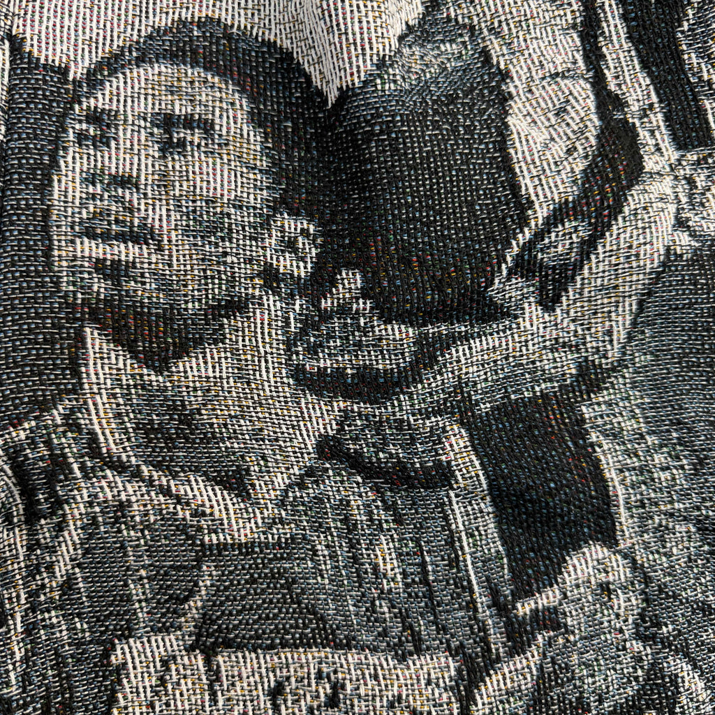 WHITE BLACK MAMBA TAPESTRY SHORTS