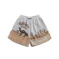 CAMEL TAPESTRY SHORTS