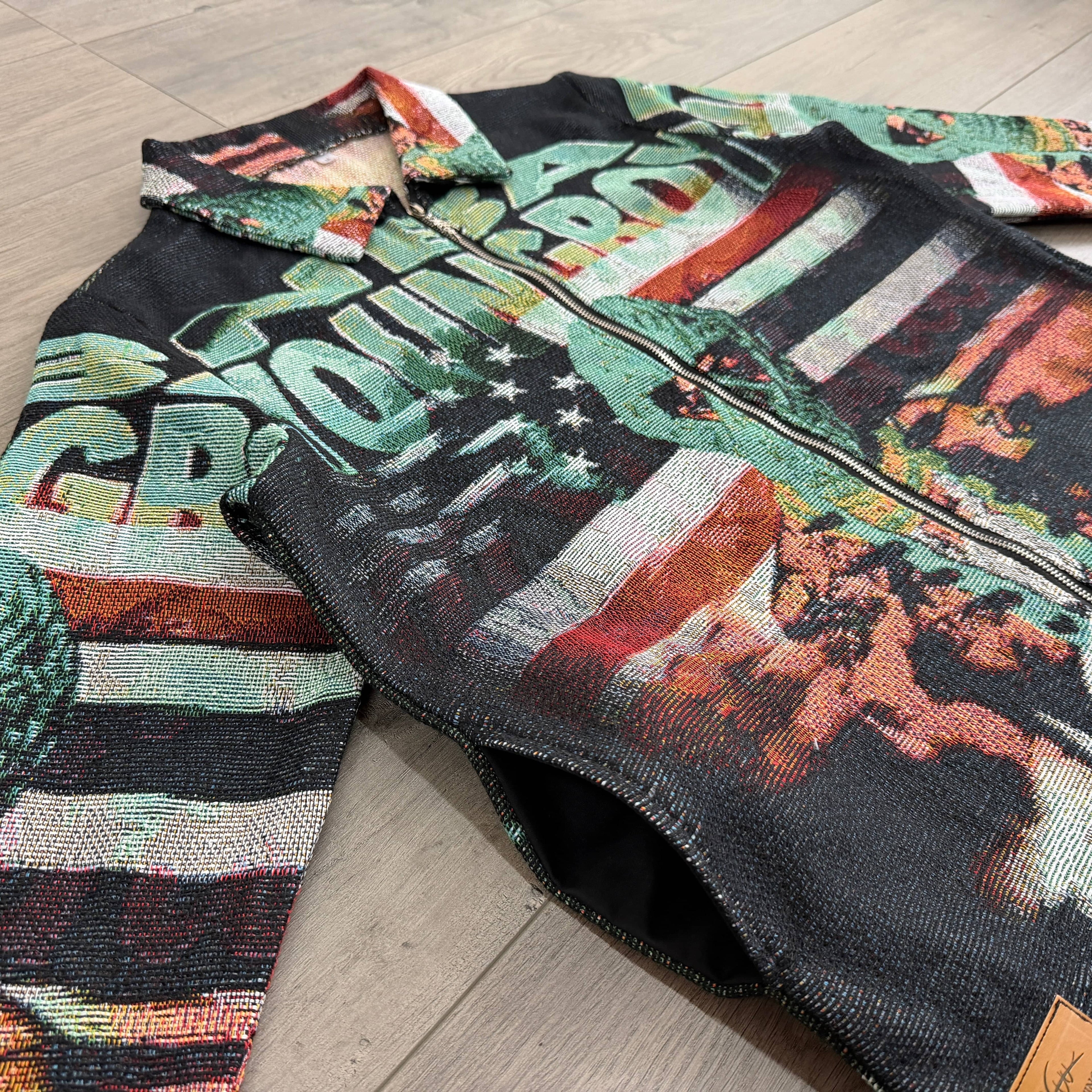 GREEN YOUNGBOY TAPESTRY JACKET