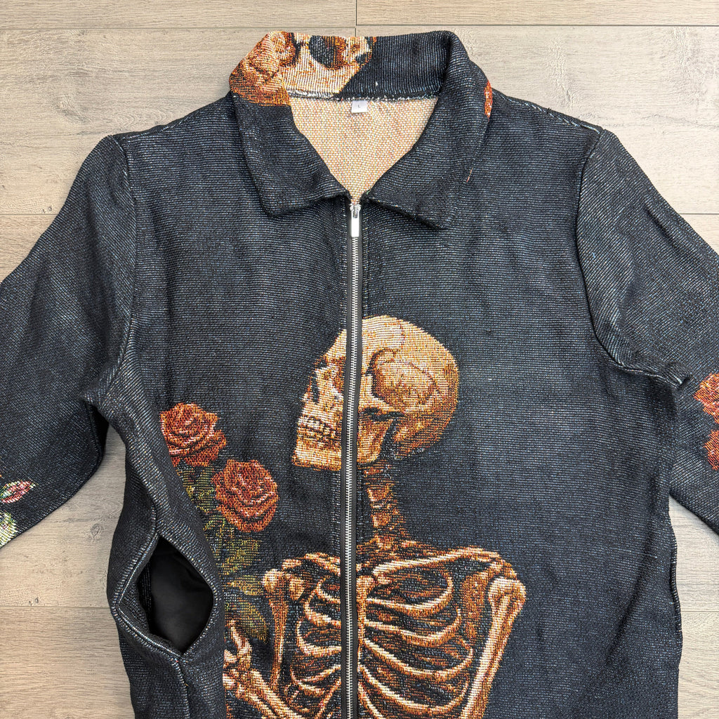 ROSE SKULL TAPESTRY JACKET