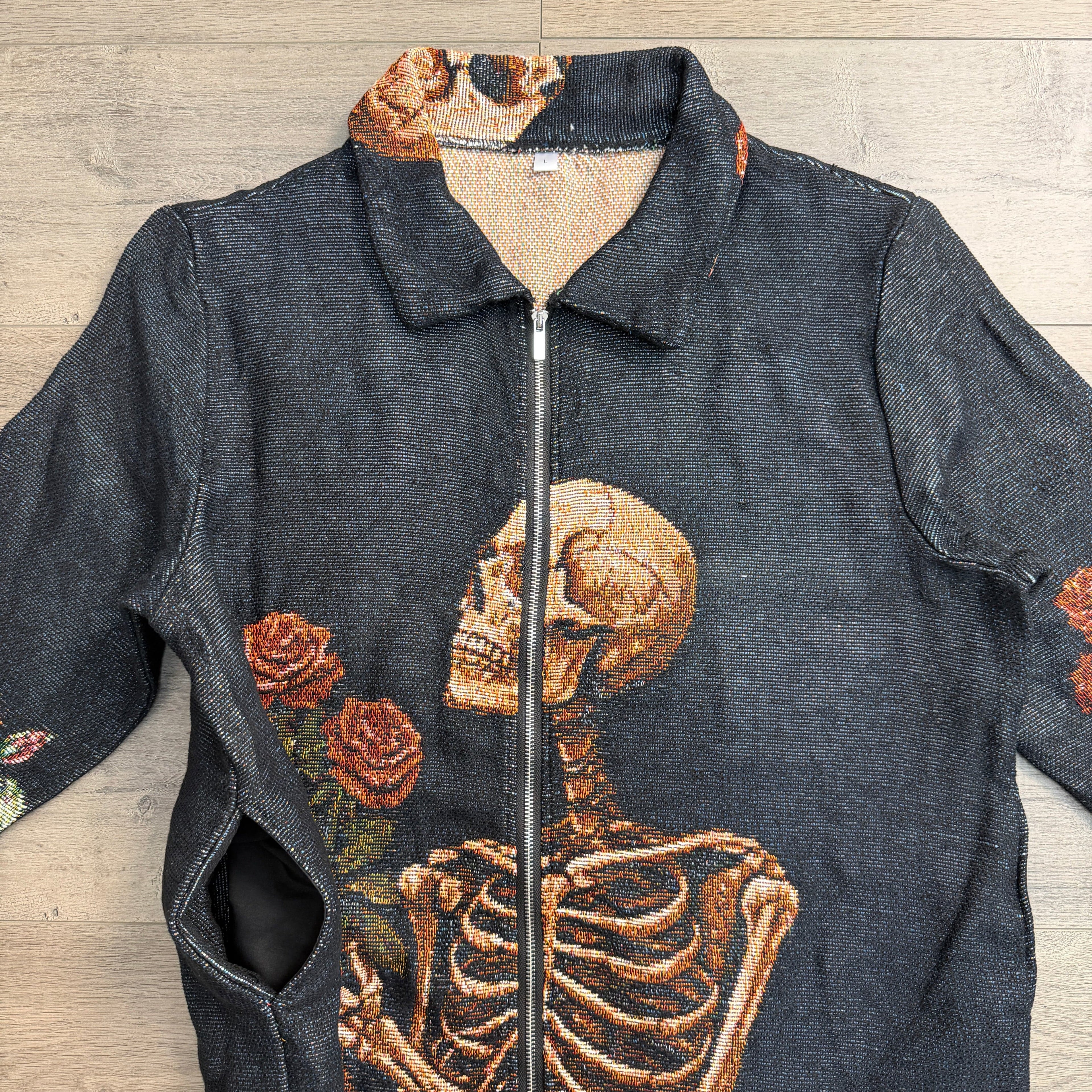 ROSE SKULL TAPESTRY JACKET