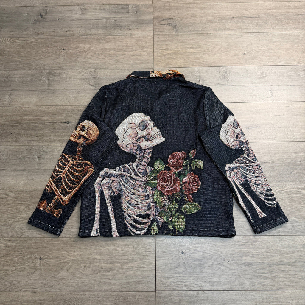 ROSE SKULL TAPESTRY JACKET