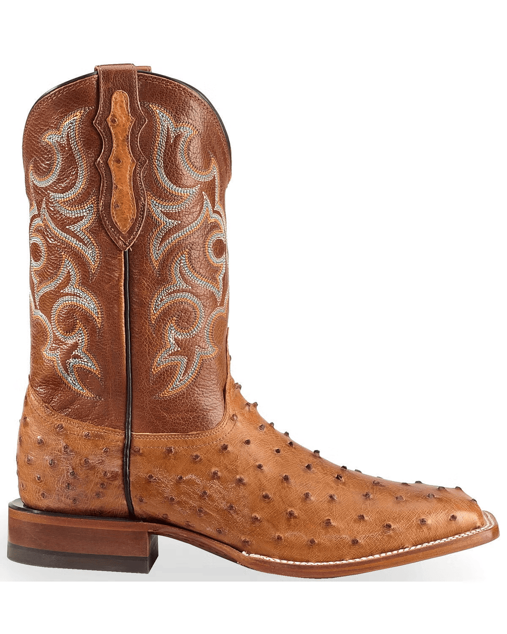 Men's Full Quill Ostrich Western Boots-6004