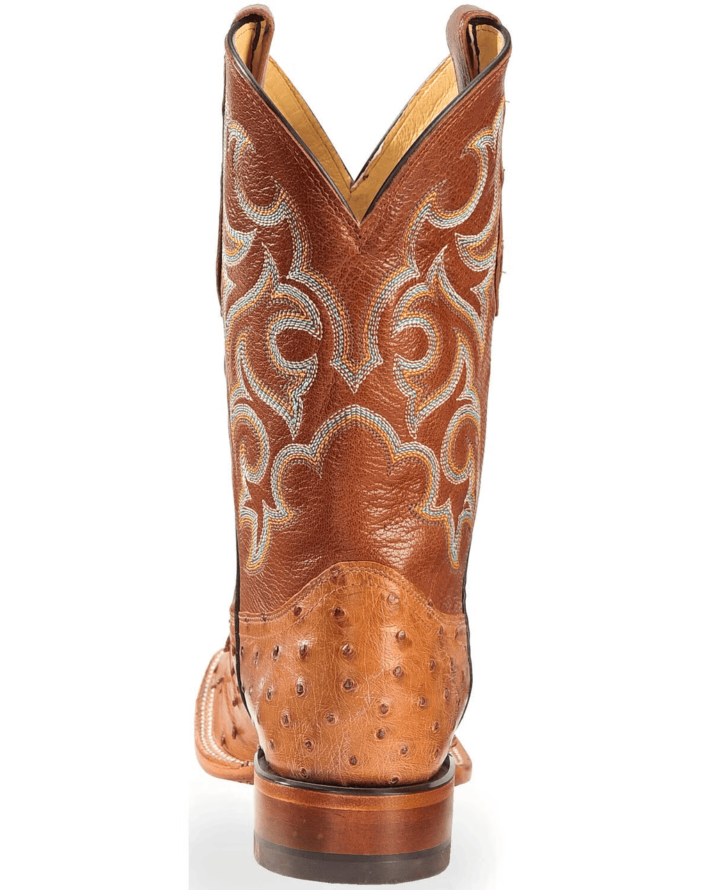 Men's Full Quill Ostrich Western Boots-6004