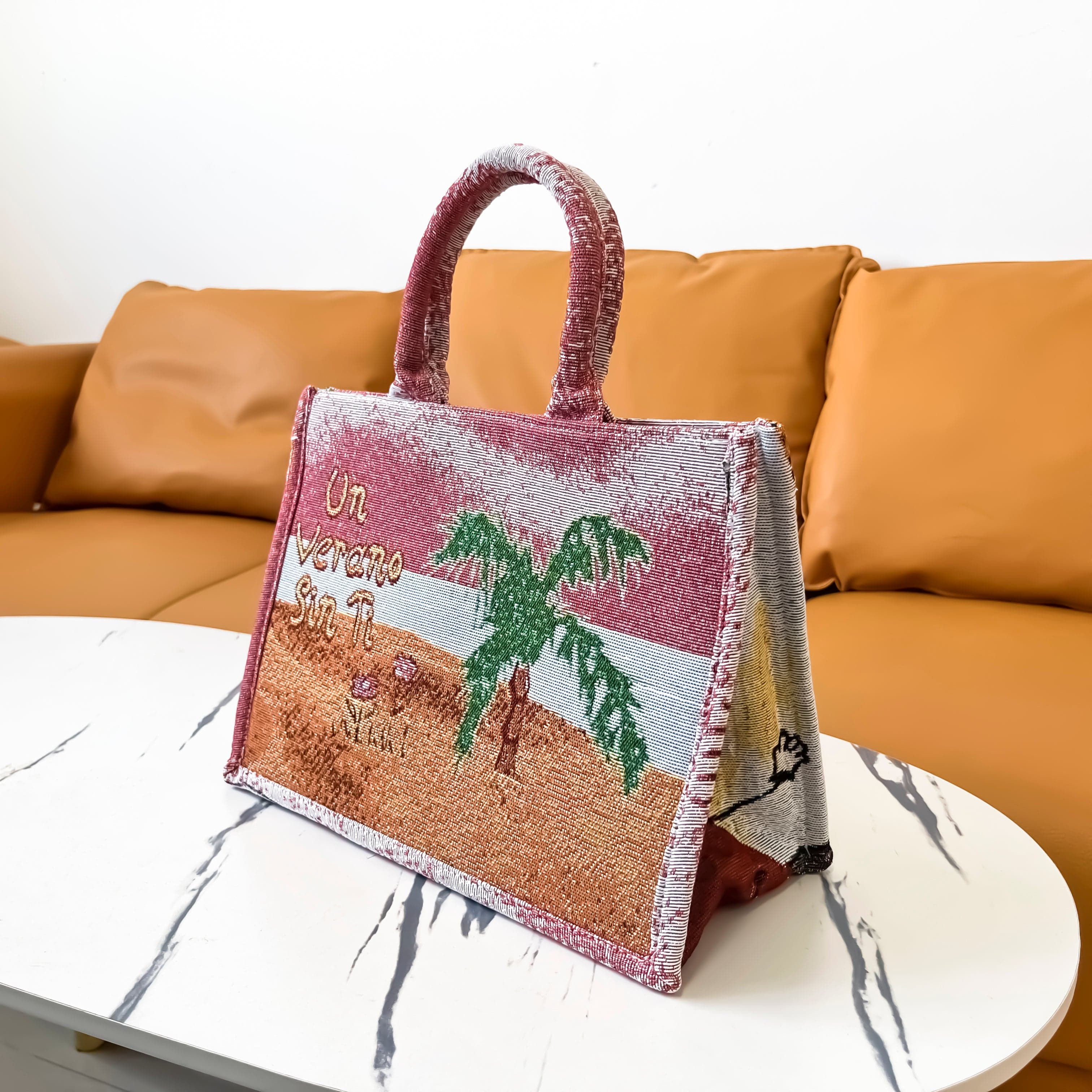BAD BUNY TAPESTRY TOTE BAG - RDMCLOTHINGART