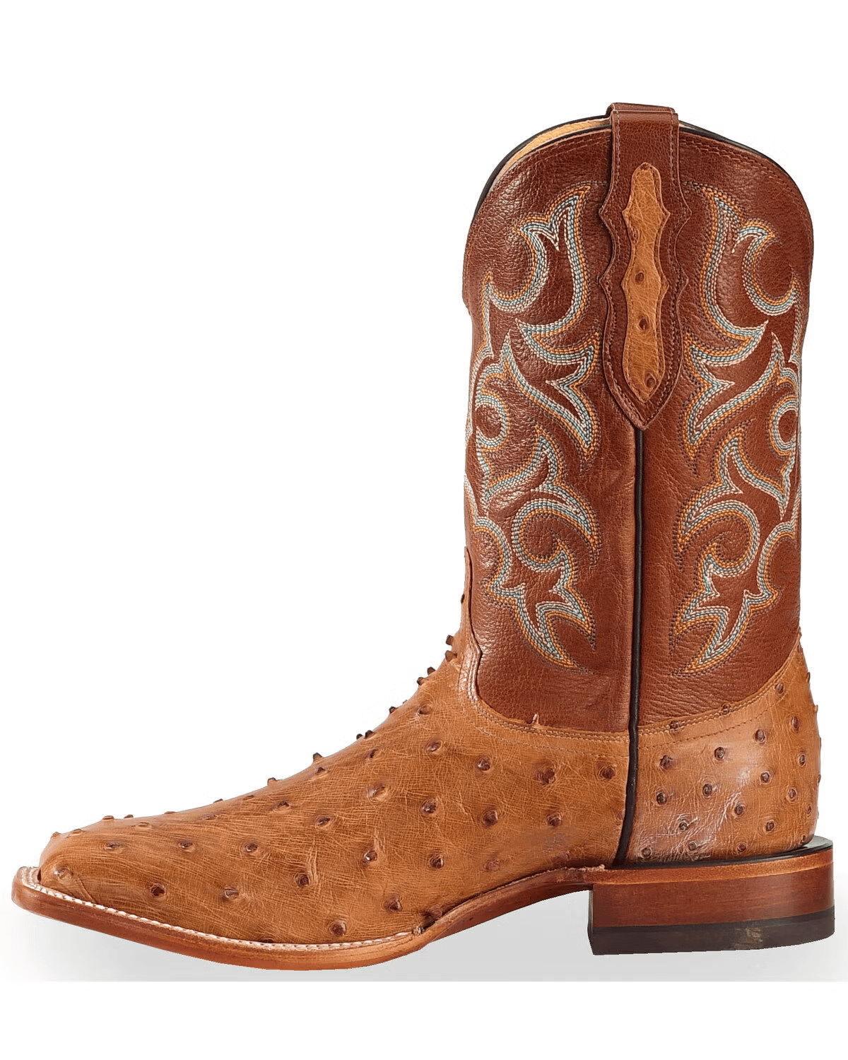 Men's Full Quill Ostrich Western Boots-6004