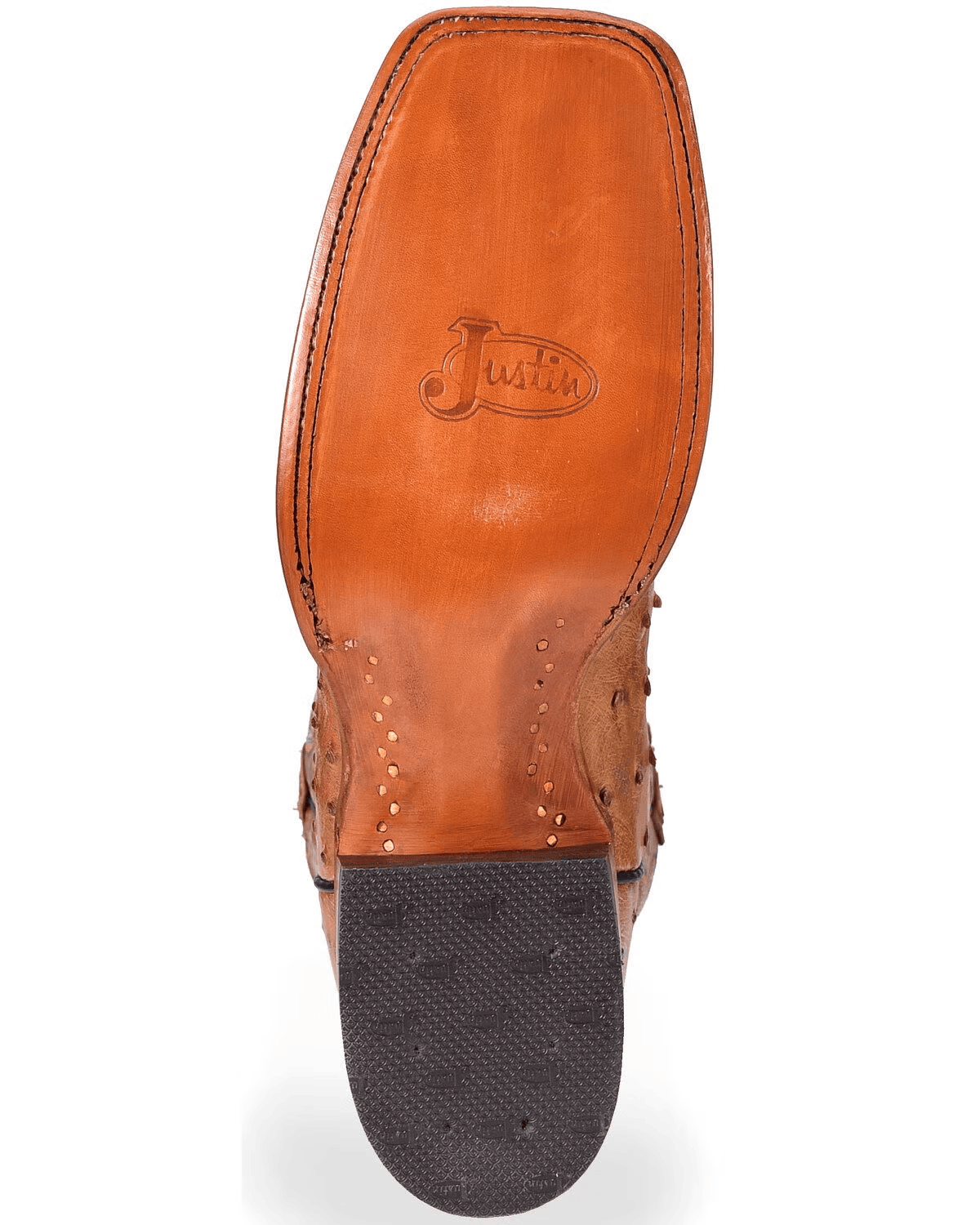 Men's Full Quill Ostrich Western Boots-6004