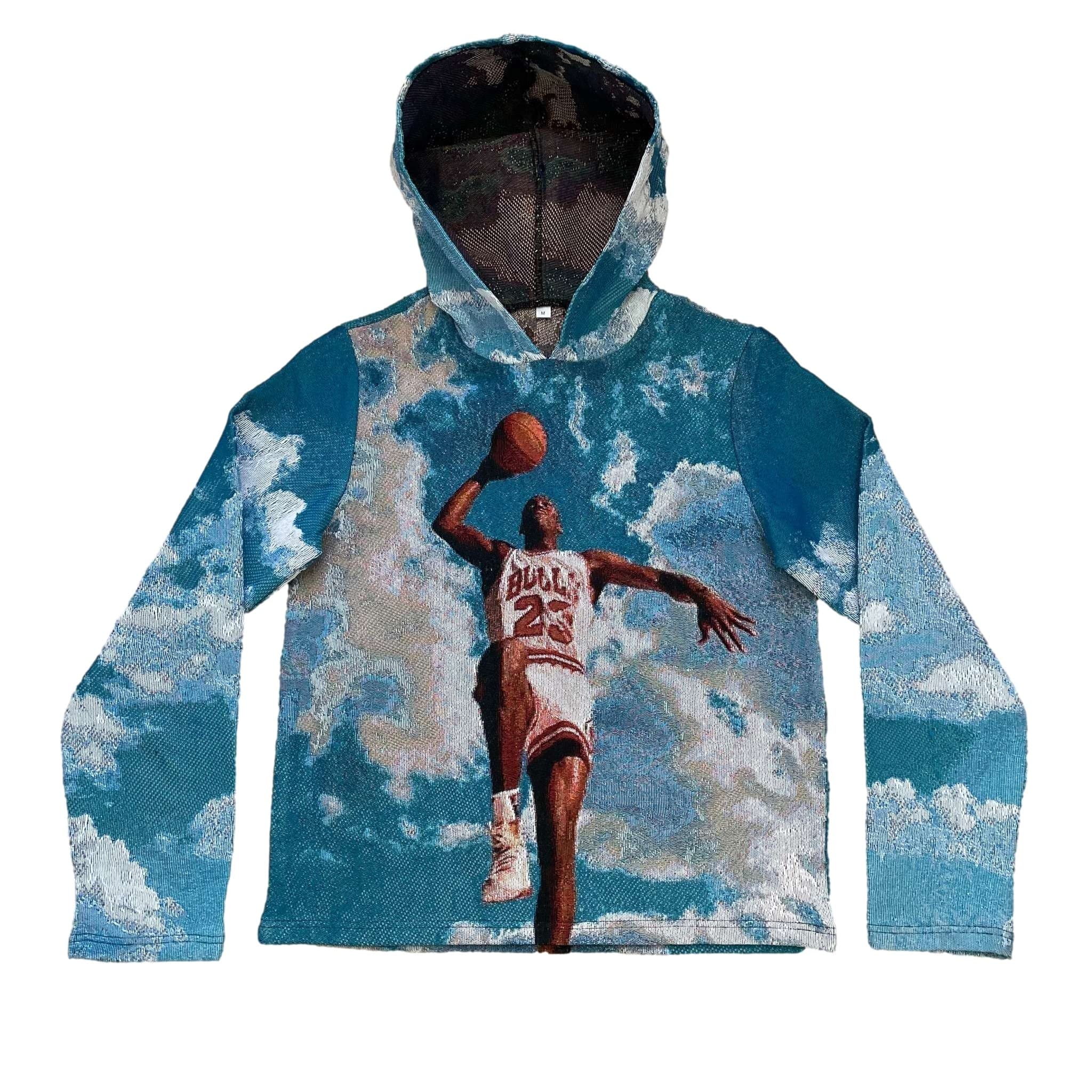 RDMCLOTHINGART tapestry hoodie ABOVE CLOUDS TAPESTRY
