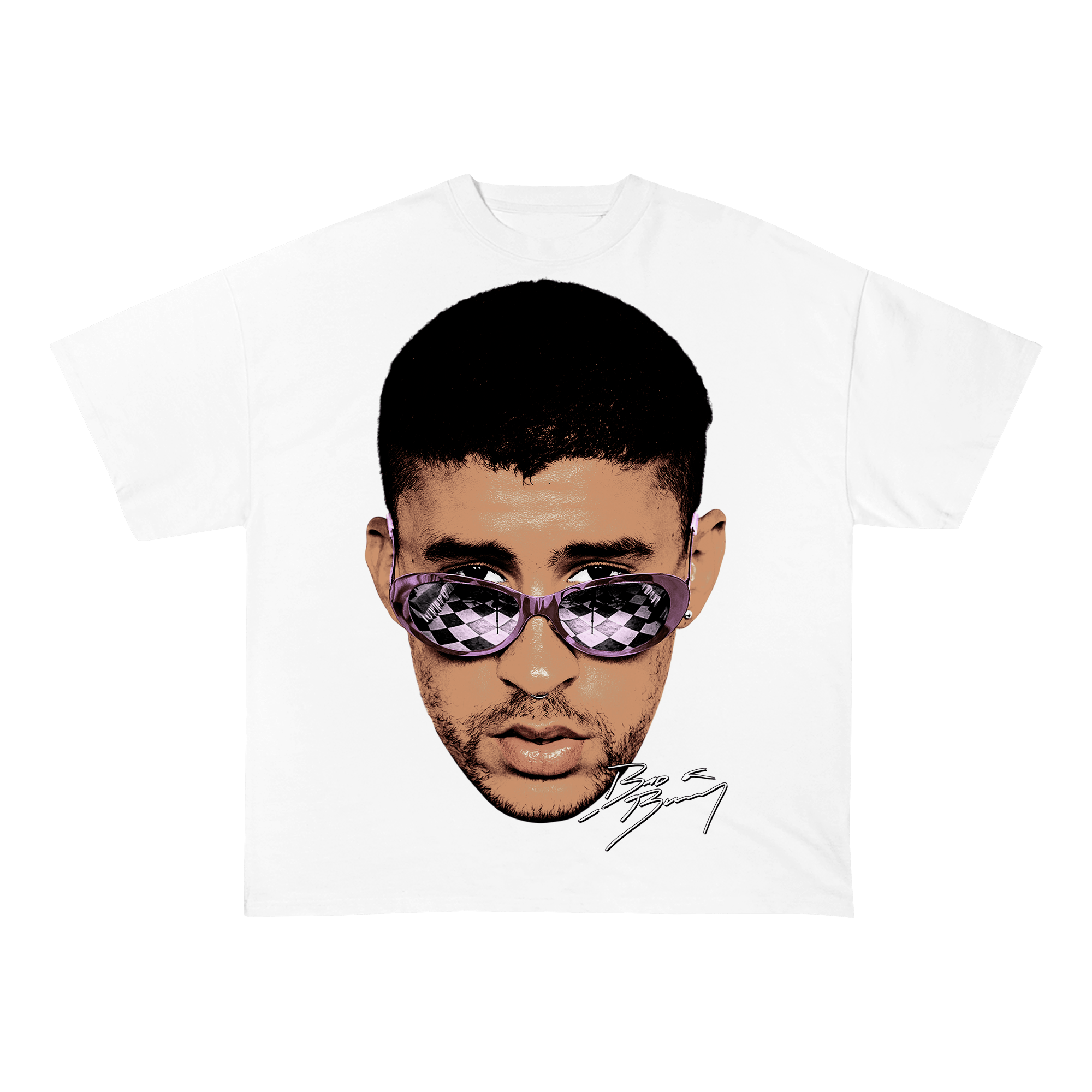 BADBUNNY HEAVY WEIGHT COTTON TEE-8016 - RDMCLOTHINGART