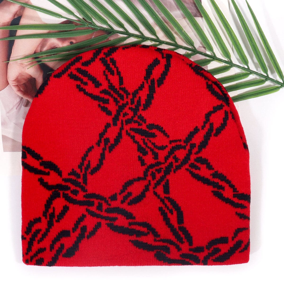 RDMCLOTHINGART tapestry hoodie BEANIE-2182