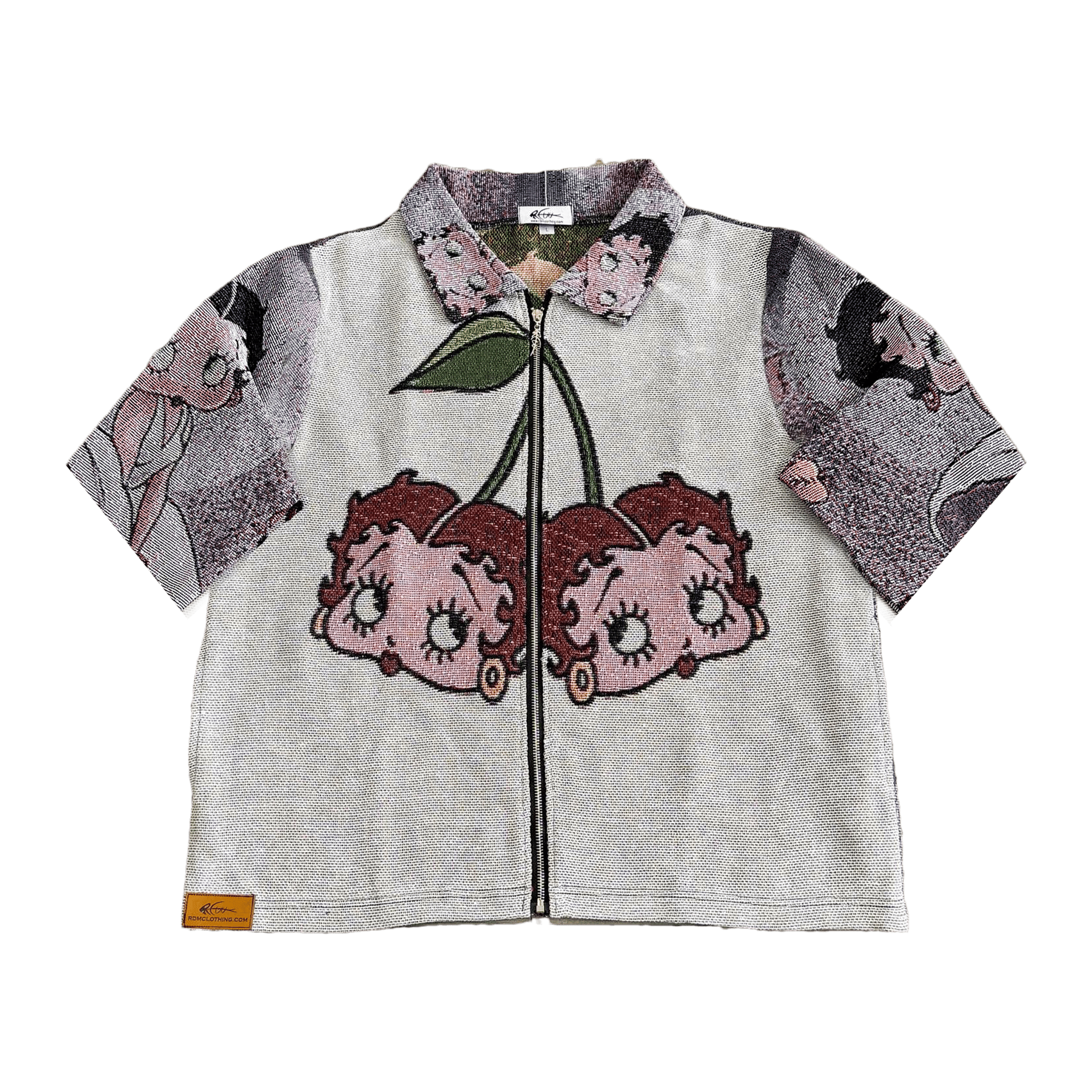 RDMCLOTHINGART tapestry hoodie BETTY BOOP CHERRIES TAPESTRY TEE-98363