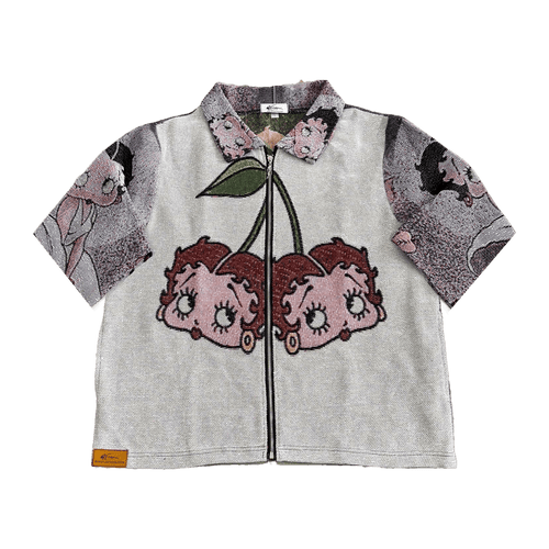 RDMCLOTHINGART tapestry hoodie BETTY BOOP CHERRIES TAPESTRY TEE-98363