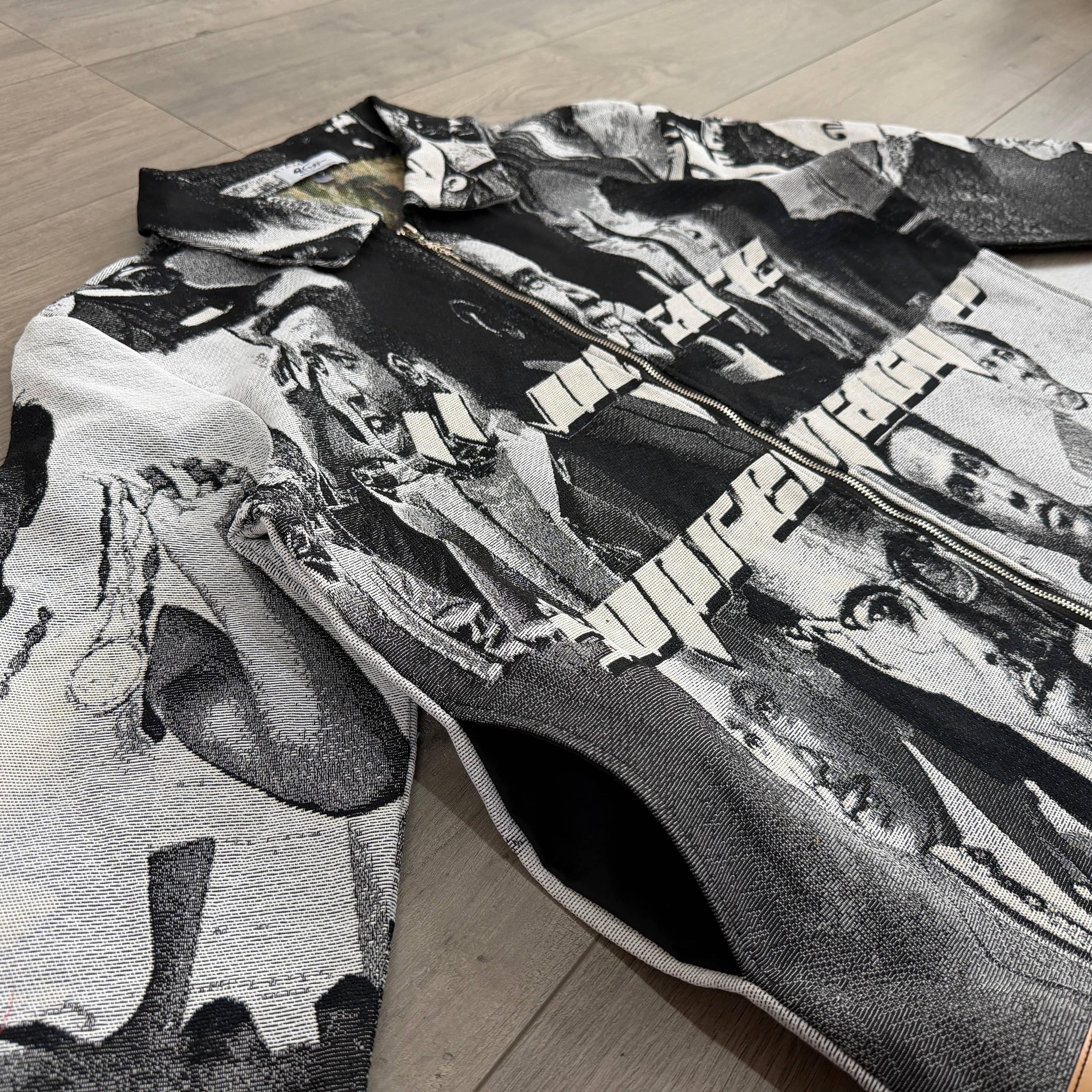 RDMCLOTHINGART tapestry hoodie BLACK LEADER TAPESTRY JACKET