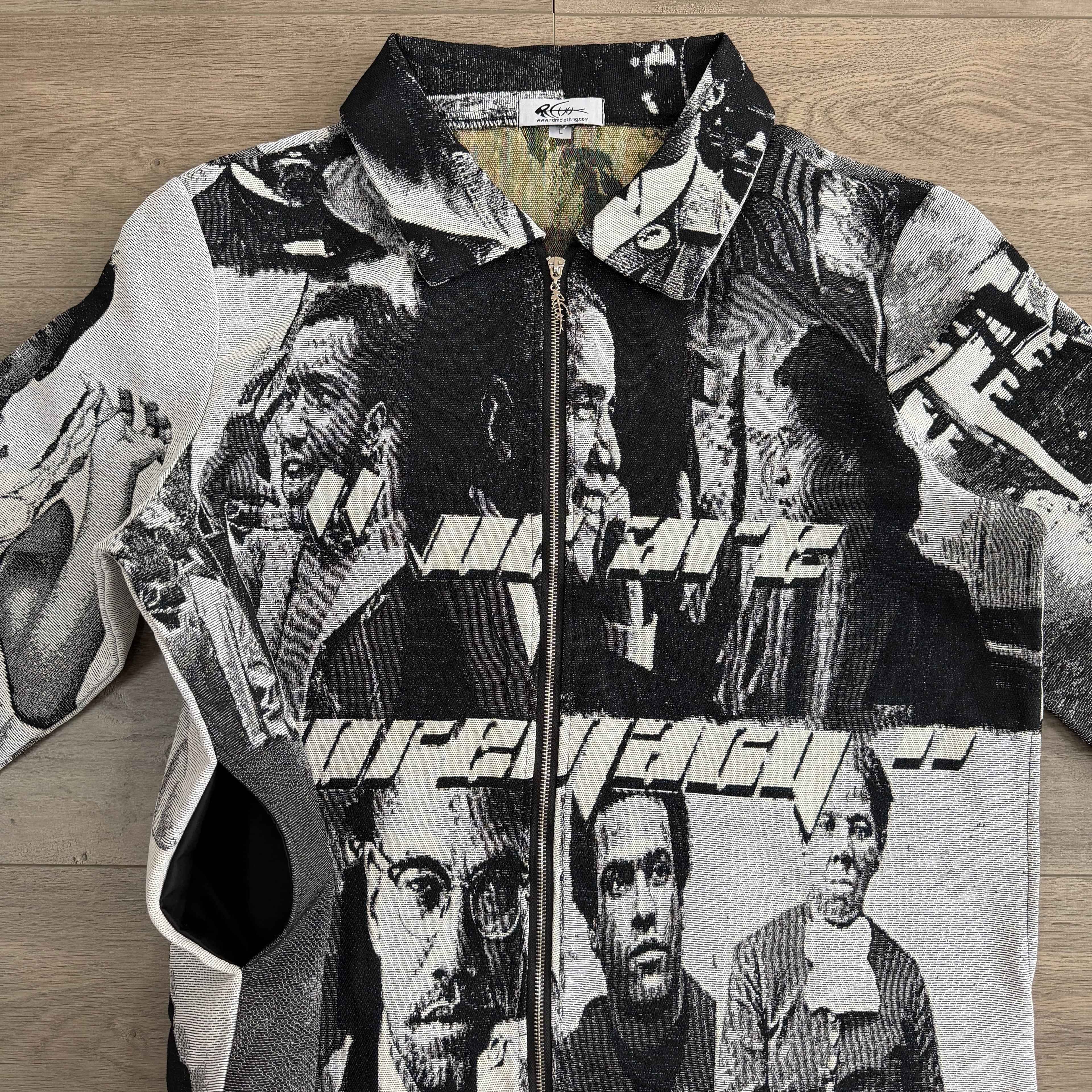 RDMCLOTHINGART tapestry hoodie BLACK LEADER TAPESTRY JACKET