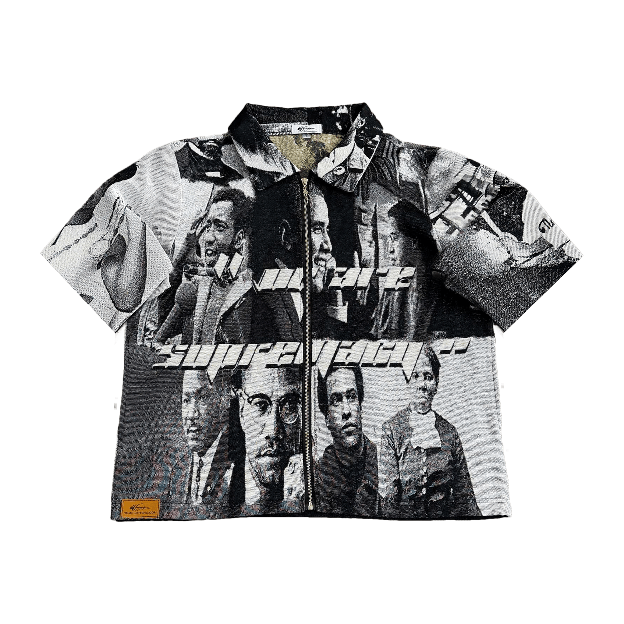 RDMCLOTHINGART tapestry hoodie BLACK LEADER TAPESTRY TEE-6809