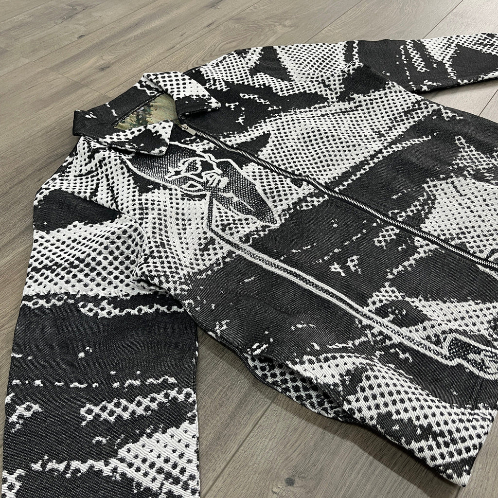 RDMCLOTHINGART tapestry hoodie BLACK SCARFACE TAPESTRY JACKET