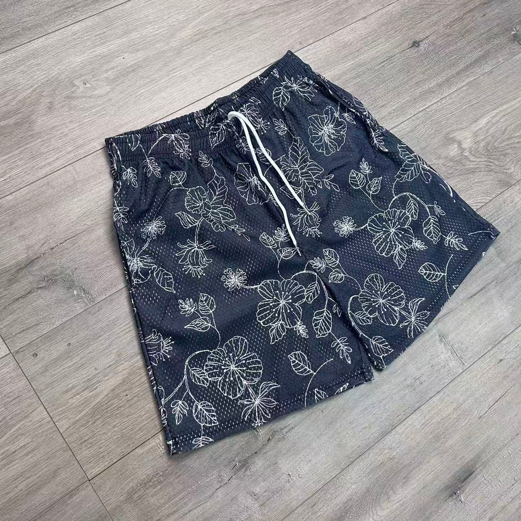 RDMCLOTHINGART tapestry hoodie BLACK WILD ROSES-8777
