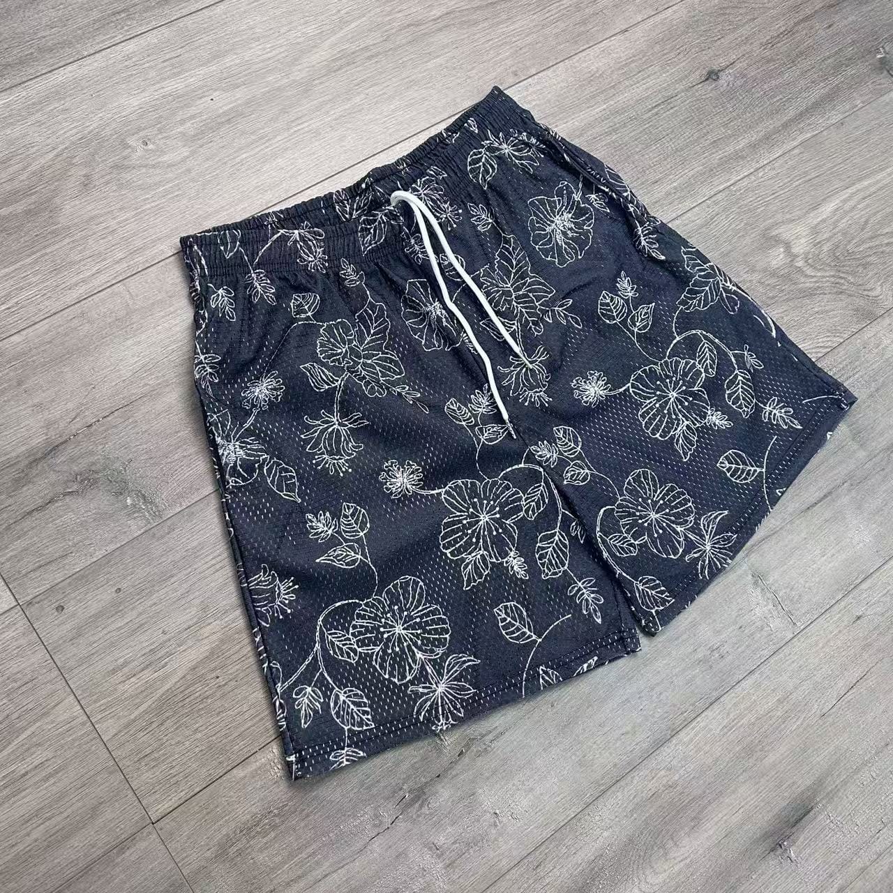 RDMCLOTHINGART tapestry hoodie BLACK WILD ROSES-8777