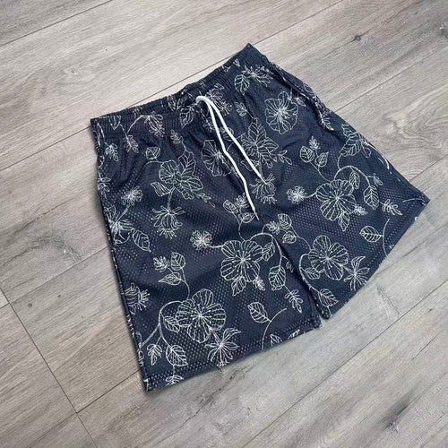 RDMCLOTHINGART tapestry hoodie BLACK WILD ROSES-8777