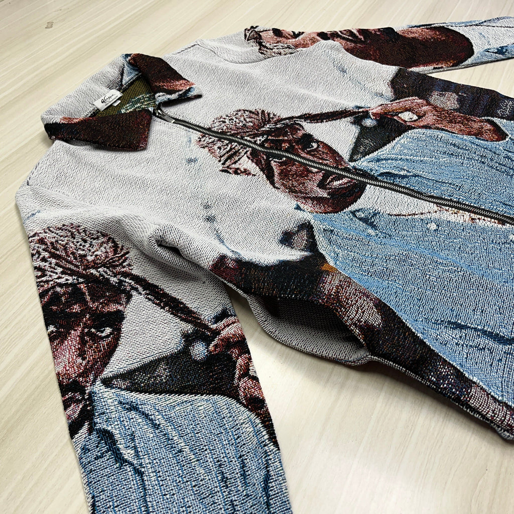 RDMCLOTHINGART tapestry hoodie BLUE 2PAC TAPESTRY JACKET
