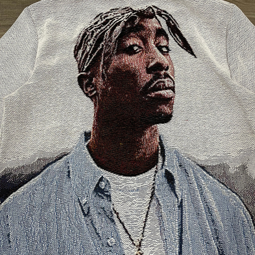 RDMCLOTHINGART tapestry hoodie BLUE 2PAC TAPESTRY JACKET