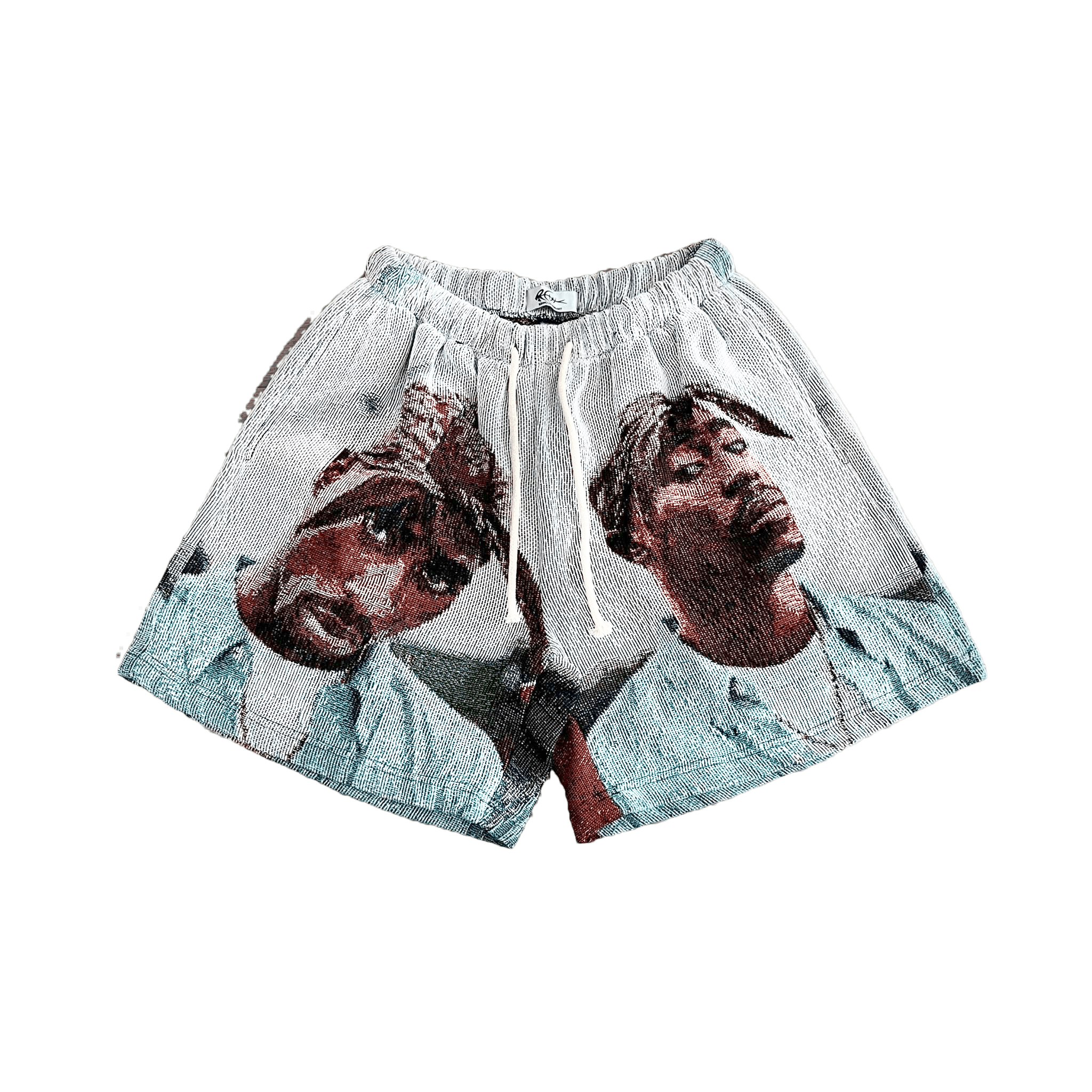 RDMCLOTHINGART tapestry hoodie BLUE 2PAC TAPESTRY SHORTS