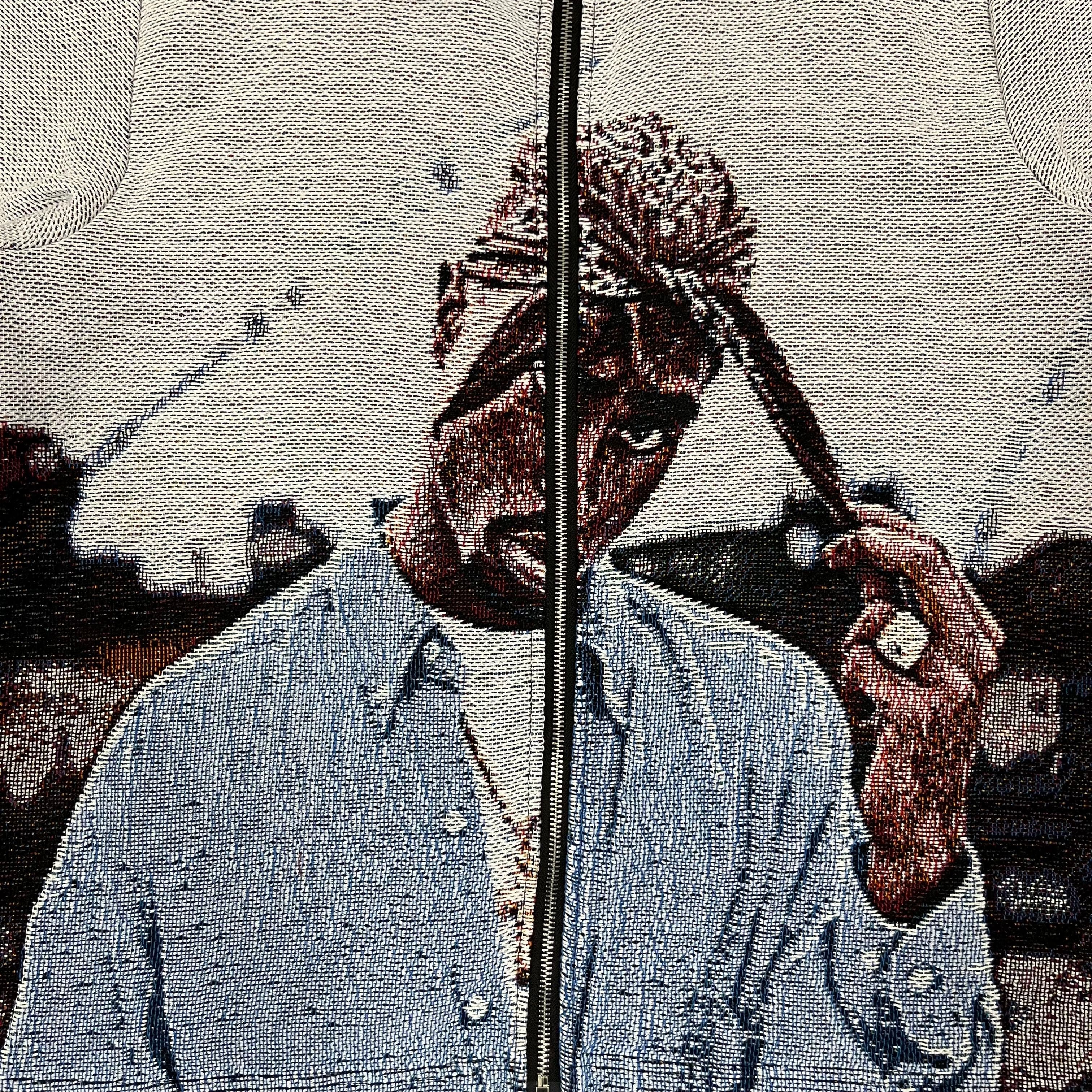 RDMCLOTHINGART tapestry hoodie BLUE 2PAC TAPESTRY TEE