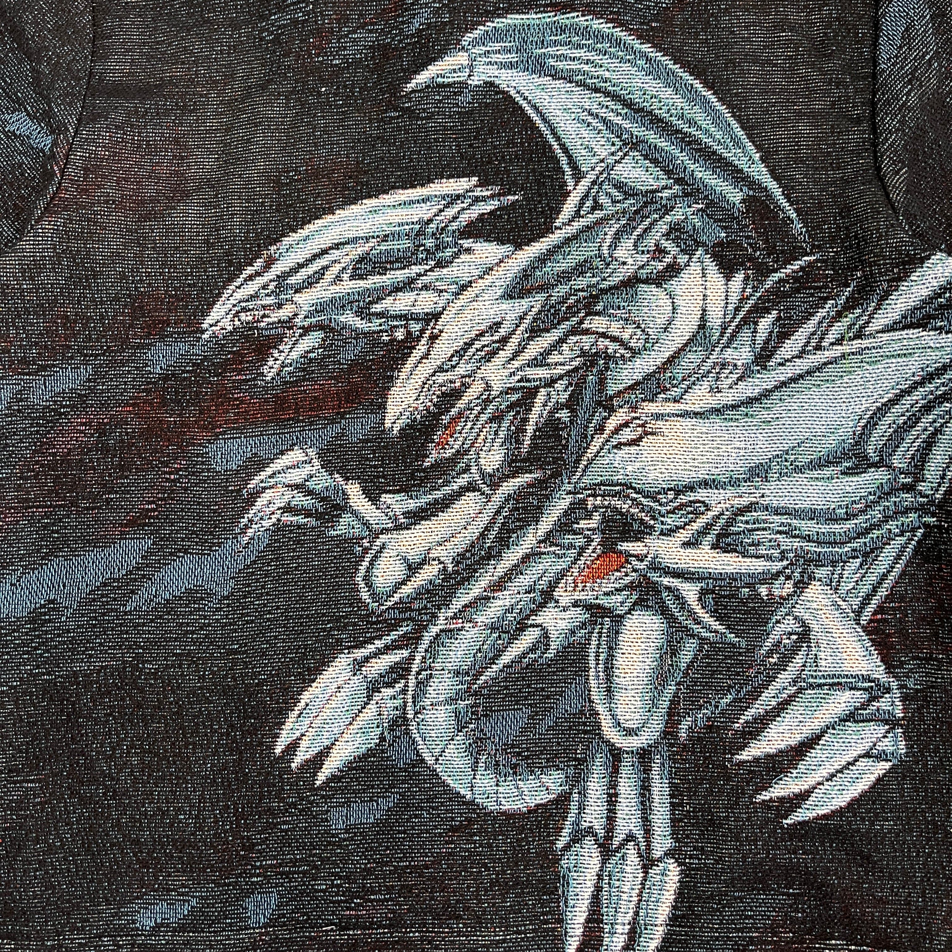 RDMCLOTHINGART tapestry hoodie BLUE EYES WHITE DRAGON TAPESTRY JACKET