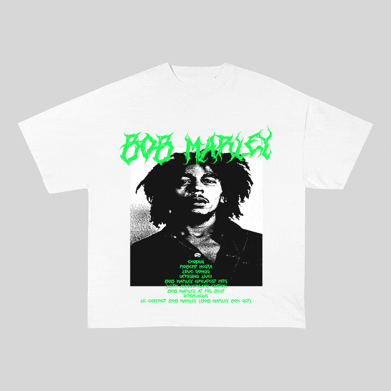 RDMCLOTHINGART tapestry hoodie BOB MARLEY HEAVY WEIGHT COTTON TEE-8924