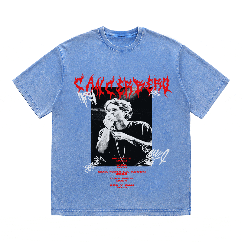 RDMCLOTHINGART tapestry hoodie CANCERBERO HEAVY WEIGHT COTTON TEE-8925