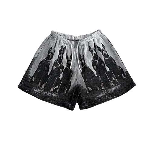 RDMCLOTHINGART tapestry hoodie CERBERUS TAPESTRY SHORTS