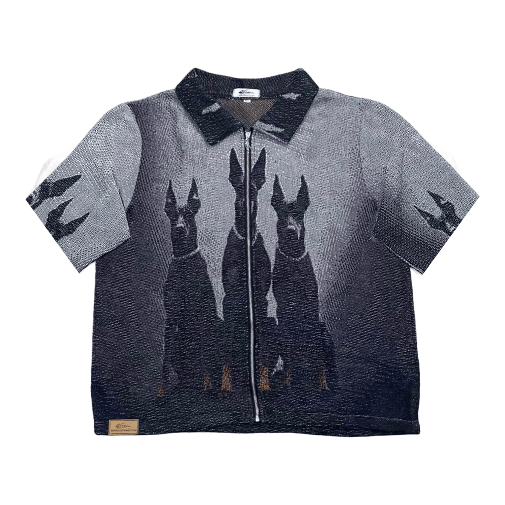 RDMCLOTHINGART tapestry hoodie CERBERUS TAPESTRY TEE-6800