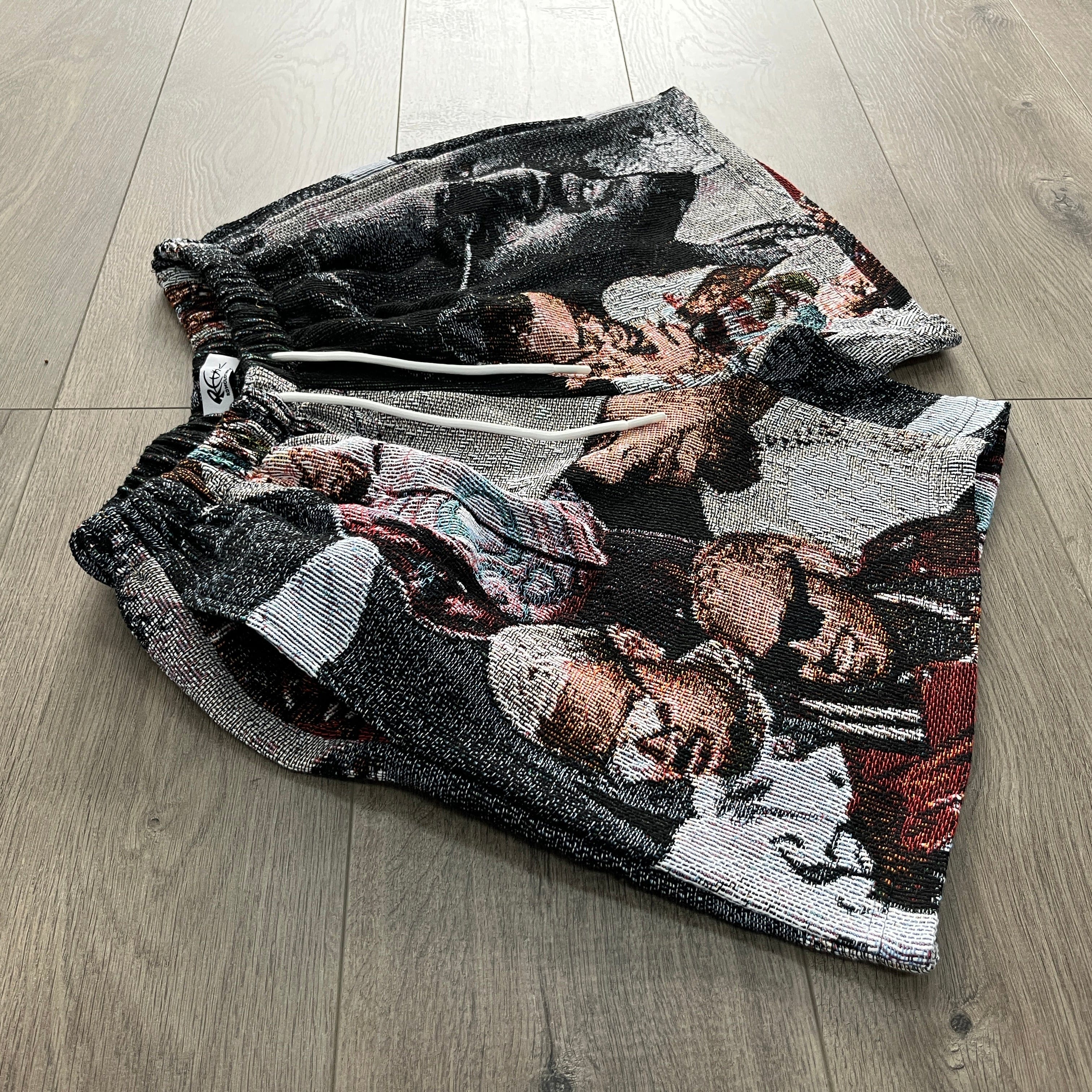 RDMCLOTHINGART tapestry hoodie CHRIS BROWN V2 TAPESTRY SHORTS
