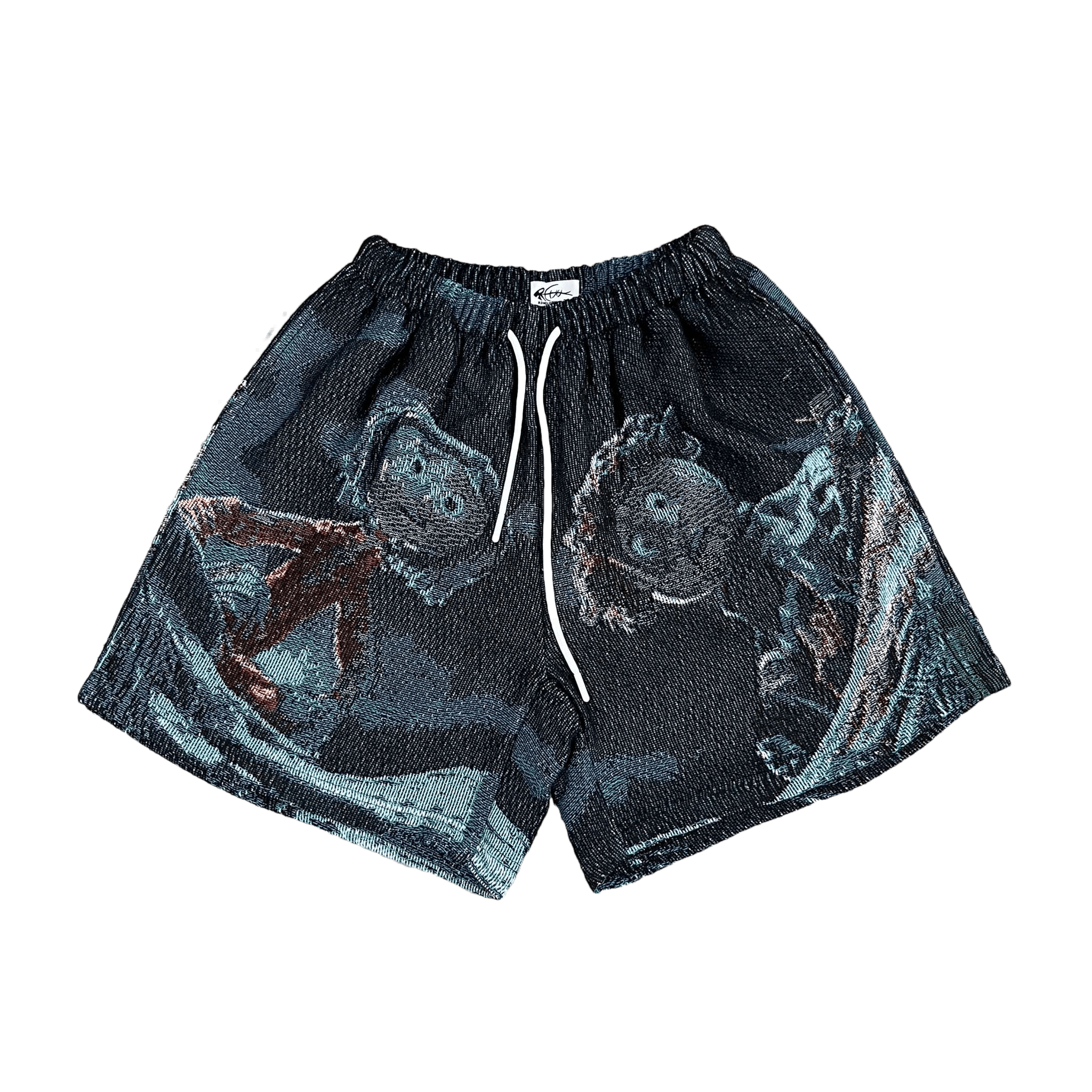 RDMCLOTHINGART tapestry hoodie CORALINE TAPESTRY SHORTS