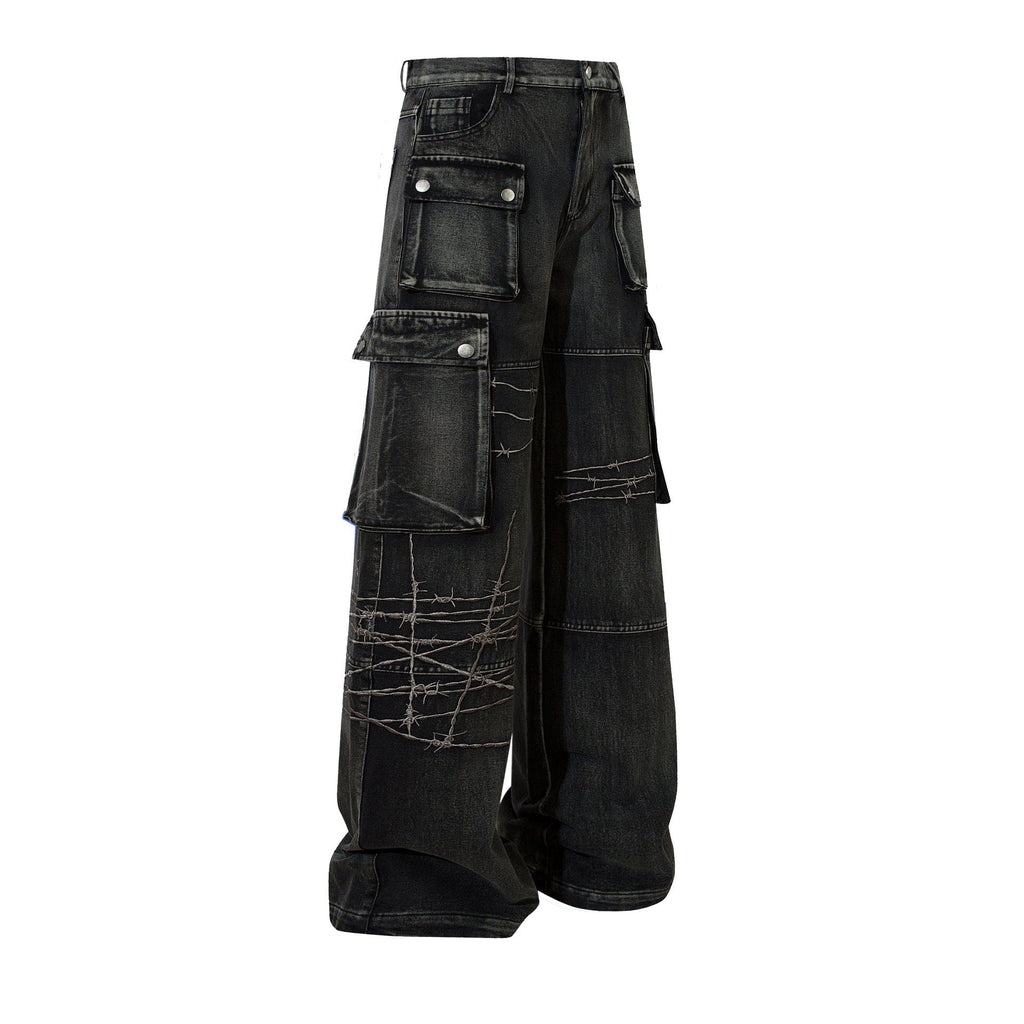 RDMCLOTHINGART S / Black tapestry hoodie DESIGNER PANTS-60077