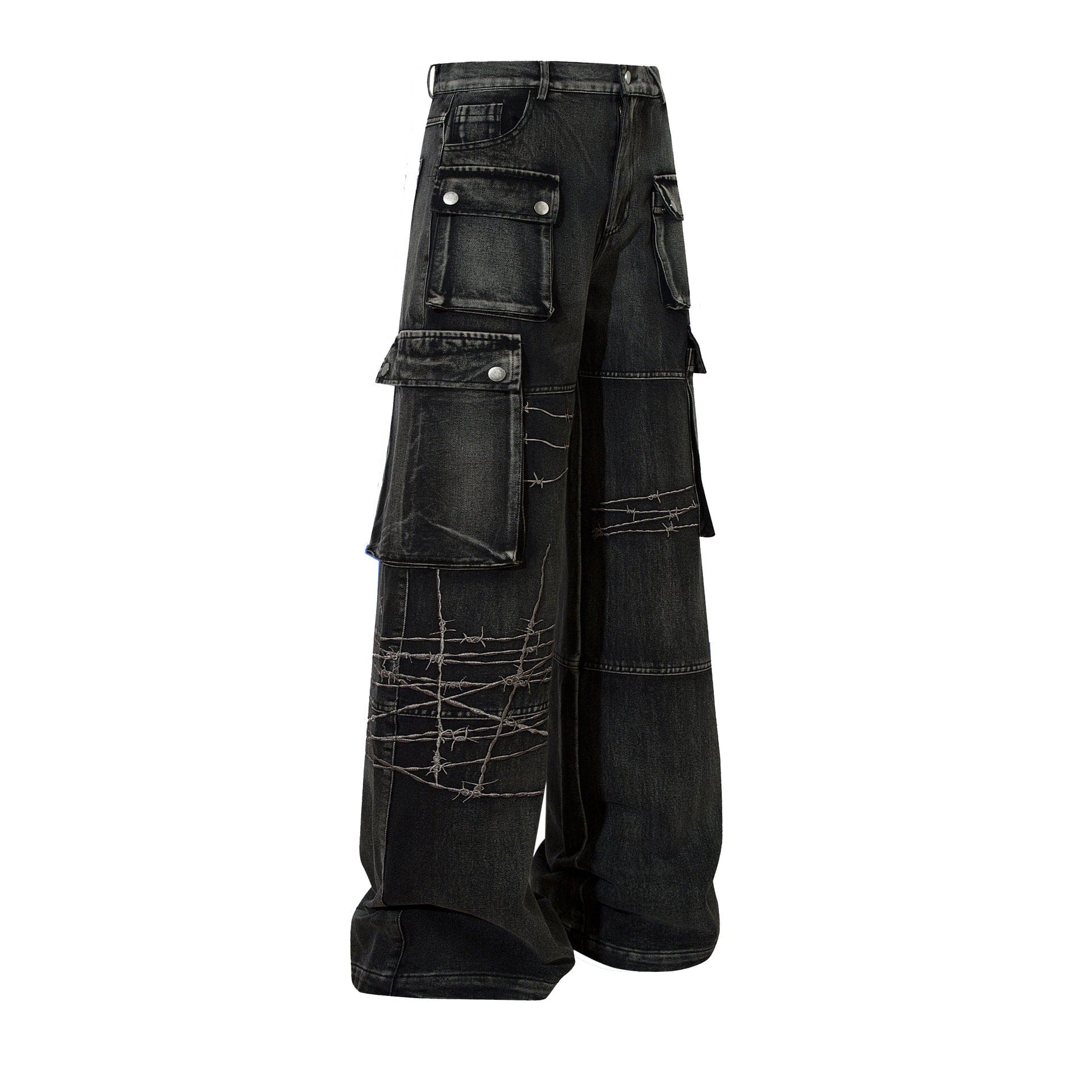 RDMCLOTHINGART S / Black tapestry hoodie DESIGNER PANTS-60077