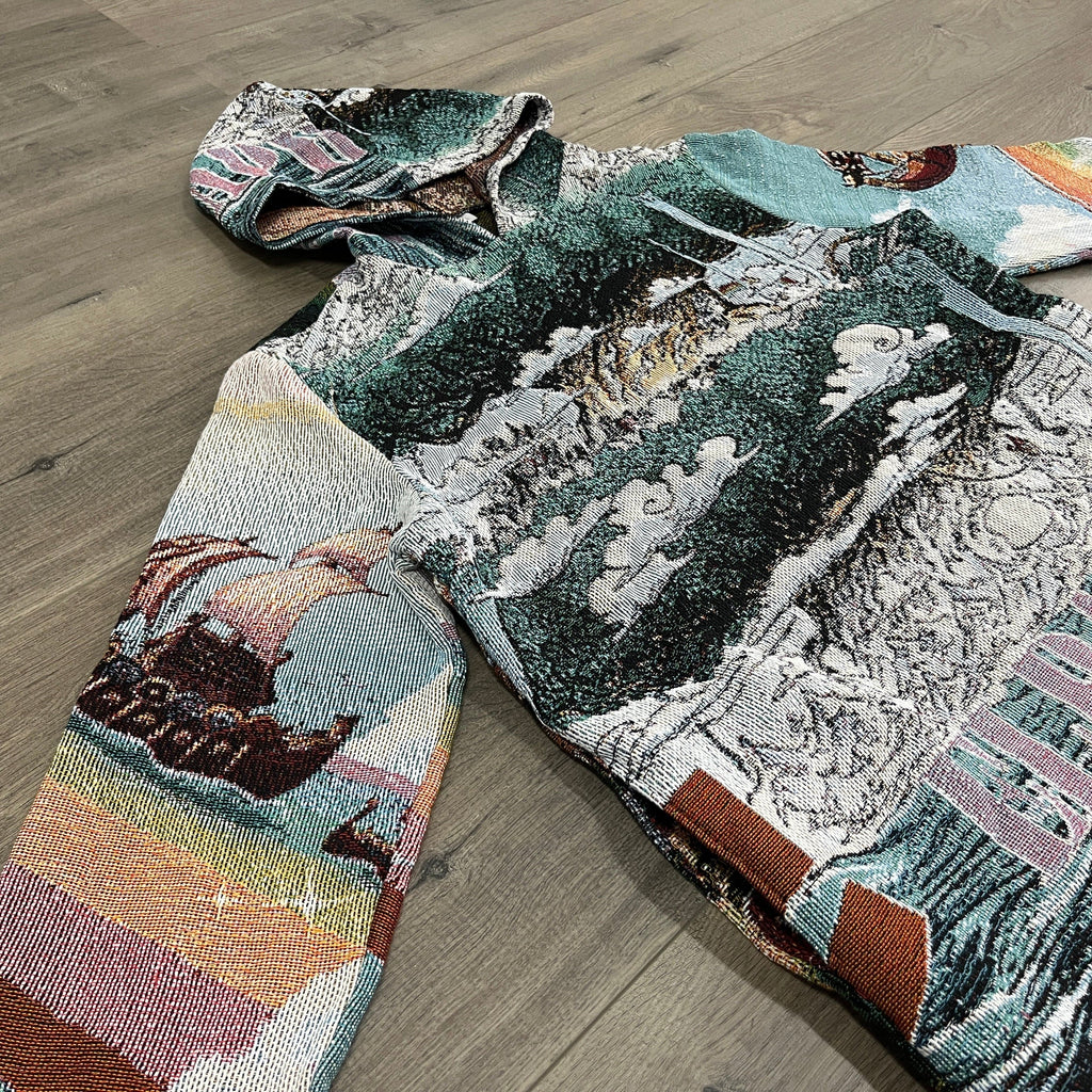 RDMCLOTHINGART tapestry hoodie ELBAPH TAPESTRY HOODIE